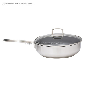 Sartén antiadherente de acero inoxidable para cocinar wok